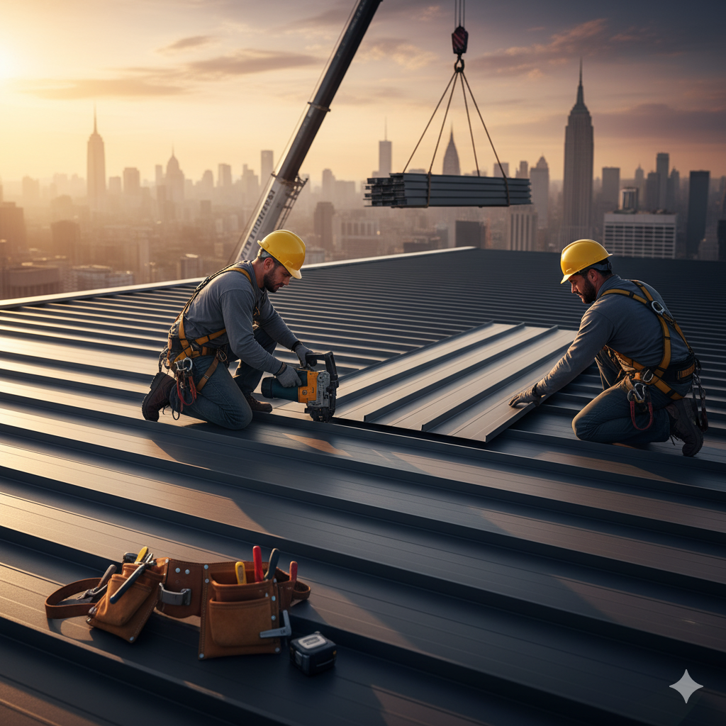 Steel Roofing Installation | Roofing Service NYC