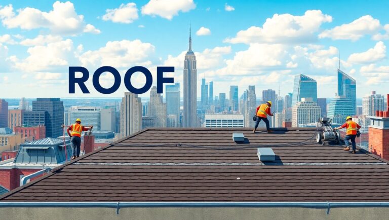 Roofers repairing a roof