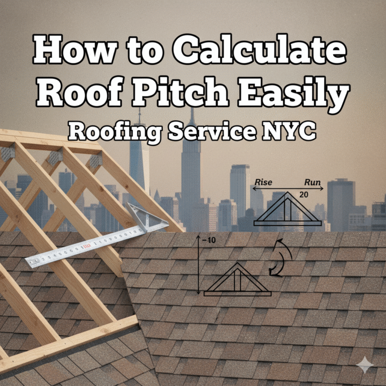 How to Calculate Roof Pitch Easily