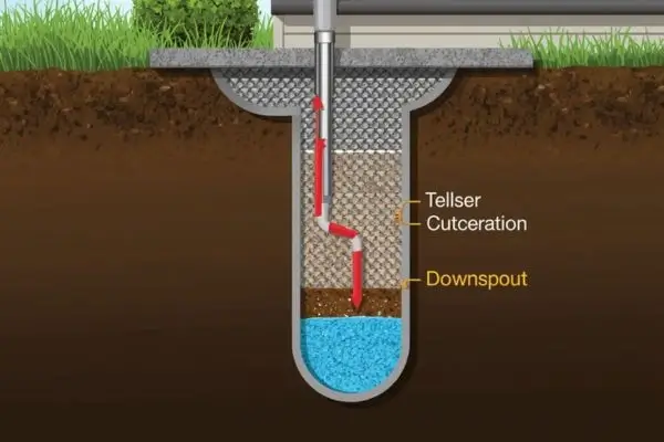 Downspout Placement Connection