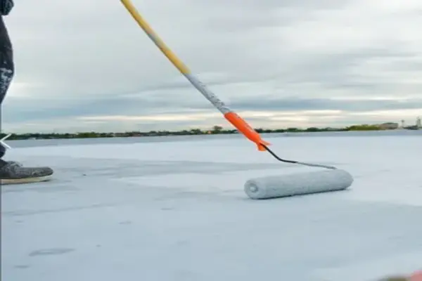 Elastomeric Roof Coating Application